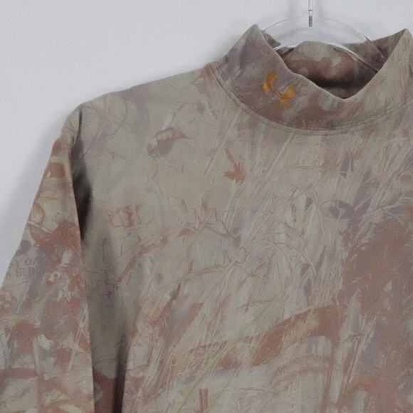 Under Armour Shirt Mens Large Camo Mossy Oak Duck Blind ColdGear Hunting 1245108 - Picture 4 of 16